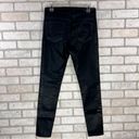 AG Adriano Goldschmied Ag NWOT Farrah High Rise Skinny Ankle Leatherette Jeans in Super Black Size 27 Photo 7