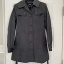 DKNY  black Tie Waist Waterproof Trench Coat in Size XS Photo 2