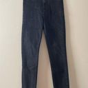 ZARA  Women’s High Waisted Faded Black Denim Skinny Jeans Size 4 Photo 0