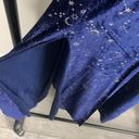 Spirit  Blue Velvet Cold Shoulder Silver Constellations Dress Size S/M Photo 4