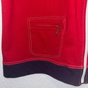 Y2K Colorblock Sleeveless Hoodie XL Unisex Streetwear Red White Blue America Photo 4