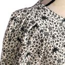 INC  X-Small Sweatshirt Top Floral Crew Neck Puff Sleeves Elastic Waist Stretch Photo 5