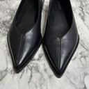 Massimo Dutti  WELT BALLET FLATS LIMITED EDITION leather black size 8 pointed toe Photo 1