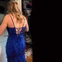 Prom Girl Sequin Royal Blue Dress Photo 1