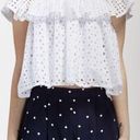 Rebecca Minkoff NEW  White Celestine Eyelet Ruffle Top Photo 0