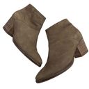 Blondo  Nelli Waterproof Leather Ankle Boots Taupe Nubuck/Side Zip 9 Photo 0