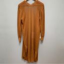 The Row  Long Open Front Cardigan Duster in Brown Linen Blend S / M Photo 8