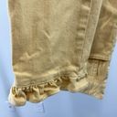 Capulet  Imogen Cropped Pant Jeans in Custard Size XS Yellow Button Fly Jeans Photo 5