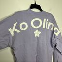 Spirit Jersey  Ko Olina Hawaiian long sleeve tee lavender & white size small Photo 2