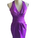 Bisou Bisou Stunning purple satin like semi formal dress Photo 2