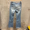 Mudd Yo! Vintage Y2K Light Wash Low Rise Distressed Flare Jeans Stretch Denim 28 Photo 5