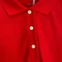 Everlane  The Oversized Polo Shirt Top Cotton Goji Berry Red Size S NWT Photo 4