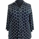 Dress Barn 2X  Polka Dot Button Down Shirt Photo 0