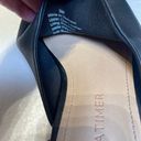 Gibson Latimer JOURY BLACK LEATHER BLOCK HEEL MULES Sz 9 Almond Toe Photo 6