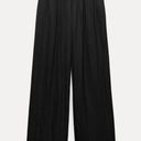 ZARA Satin Effect Elastic Waist Pants Photo 1