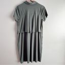 J.Jill NWT  Button Front Shirt Pima Cotton Dress with Pockets in Kale Green, S Photo 9