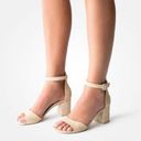  Beige Ankle Strap Heels - Size 11.5 (9 Paul green size) Photo 1