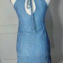 Renee C  Sleeveless Strappy blue Dress size S Small Tank Slip sundress Lined Photo 5