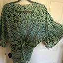 Vine & Love Teal Print Coverup  Photo 0