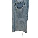 Pistola  Womens Jeans Charlie Straight Hi-Rise Button Fly Destroyed Knee Blue 30 Photo 3