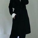 Zac Posen Farrah Wool Trench Coat Black Size 10 Retail $695 Photo 1