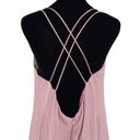 Symbiose by Hinda A Womens Crisscross Chiffon Cocktail Dress Pink Medium NWT Photo 4