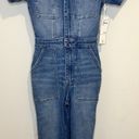 Good American Fit for Success  Women’s Sz 1 Blue Denim Cotton Jumpsuit NEW Photo 3