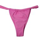 Bubblegum  Pink Knotted Triangle Bikini 2pc Swimsuit Barbiecore Large High Cut Photo 7