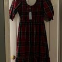 Hill House New  louisa nap dress red tartan cotton Photo 3