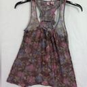 love on a hanger  tank top juniors small lace floral colorful Photo 5