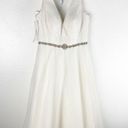 Madison James  MJ115 Chiffon Surplice V-Neck Wedding Dress MJ115, Size 14 Photo 0