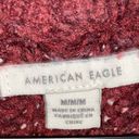 American Eagle  Burgundy Knit Sweater Size Medium Photo 2