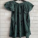 A New Day  Ruffle Sleeve Teal Blouse Photo 4