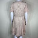 Renee C  Dot Lace Overlay Fit & Flair Dress Photo 4