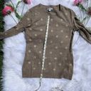 Krass&co New York  Brown Polka Dot Sweater Small Photo 4