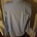 Denim & Co  size M. 100% cotton. Blue checked shirt. Long sleeve. Bust 40” Photo 5