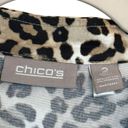 Chico's  Ladies Sleeveless Button Down Safari Leopard Print Dress Size 2 Photo 5