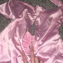 Tic Toc Pink Silk Mini Dress Photo 2