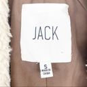 Jack by BB Dakota JACK Brown Faux Leather Shearling Cardigan Vest Sz S Photo 1