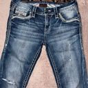 Rock Revival  Women’s Peachy Low Rise Boot  Distressed Jeans Blue Denim Size 29 Photo 1