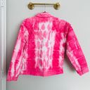 Love Shack Fancy  Women's Adelade Jacket Hibiscus Pink Hand Dye Size Medium Photo 6