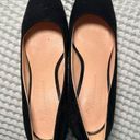 Anthropologie  Block Heel Pumps | Black Suede | 3 inch heel | 7.5 Photo 0