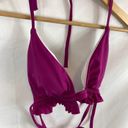 Boutique  Ruffle Detail Purple Bikini Top Size small Photo 1