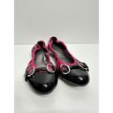 Tahari  Gustave Flats Womens Snakeskin Print Pink/Black Size 6.5 Photo 2