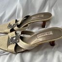 Brighton  vintage ivory embellished sandals women’s size 9 Photo 2