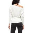 n:philanthropy  White Ribbed Off Shoulder Long Sleeve Sweater NWT size Large Photo 1