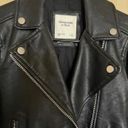 Abercrombie & Fitch Aberocrombie Vegan Leather Jacket Photo 5