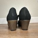 Naot Heel Black Velvet Nubuk Mary Jane Shoes, Size 7 Photo 7