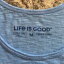 Life is Good  Women's Optimist Retro Stripe Textured Slub Tank Photo 2