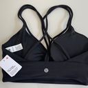 Lululemon Nulu Strappy V-Neck Yoga Bra Black Size 4 Photo 1